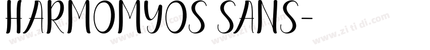 HarmomyOS Sans字体转换